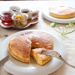 ふわふわもちもち♫お豆腐パンケーキ